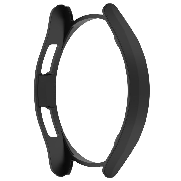 Black hollow PC watch protective case frame, side profile with open slots