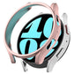 Half-coverage hollow watch protective case, rose gold frame with open bezel protection