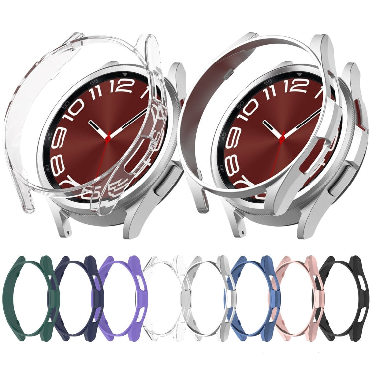 Transparent half-coverage hollow PC watch protective cases with open frame