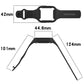Black silicone watch band with fully enclosed case and adjustable strap