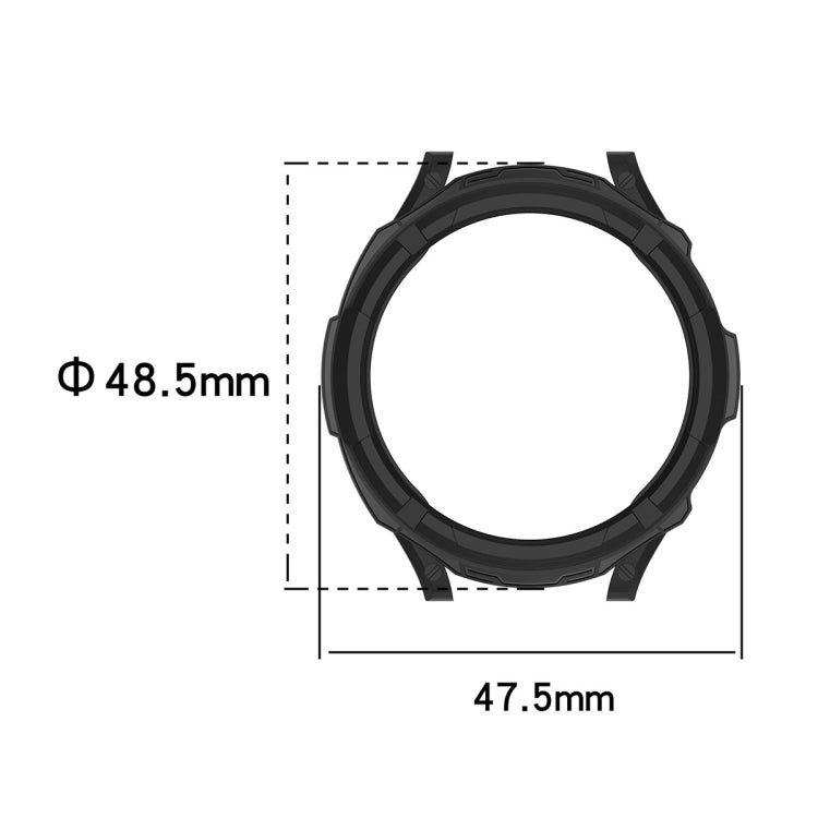 Black TPU watch case for Galaxy Watch6 Classic, 47.5mm