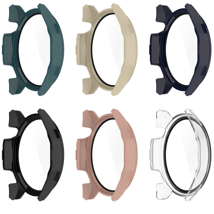 Assorted tempered film integrated protective cases in multiple colors, ring shapes