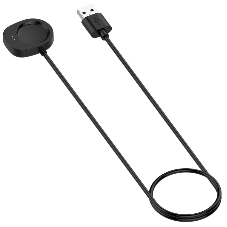 Magnetic suction charging dock with USB connector and black cable for smart watch