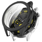 Full coverage TPU watch protective case, black frame with clear front window