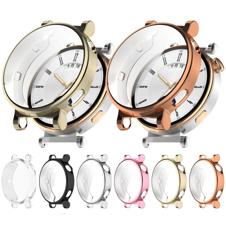 Full coverage TPU watch protective cases set, assorted colors with clear front windows