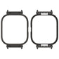 Black metal watch case frame protector, front and back openings