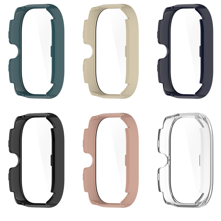 Set of smartwatch protective case covers in multiple colors with integrated tempered film