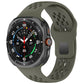 For Galaxy Watch Ultra2 2026 / 2025 / 1 2024 Holes Style Square Buckle Solid Color Silicone Watch Band