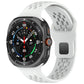 For Galaxy Watch Ultra2 2026 / 2025 / 1 2024 Holes Style Square Buckle Solid Color Silicone Watch Band