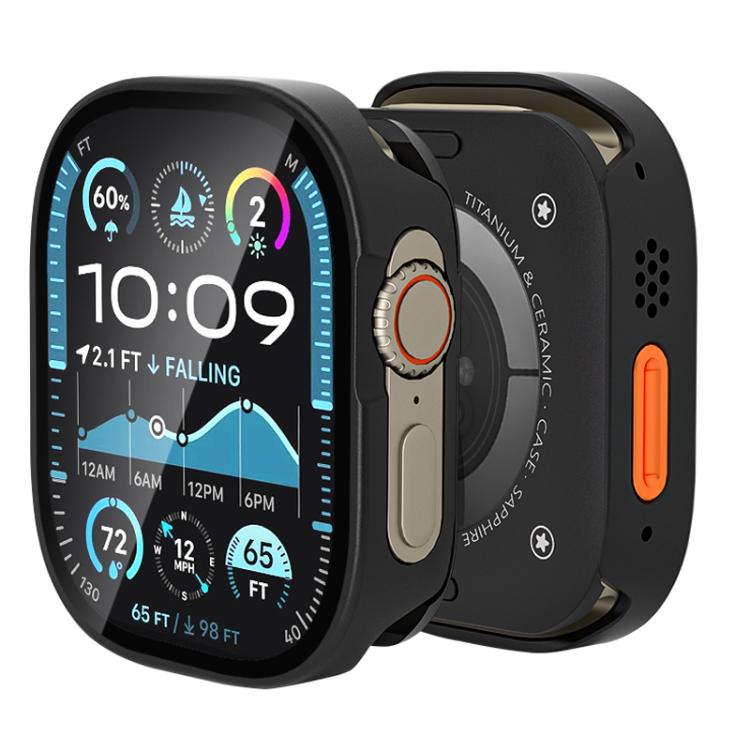 Tempered Film Integrated Aluminum Watch Case, For Apple Watch Ultra 4 / 3 / 2 / 1 49mm
