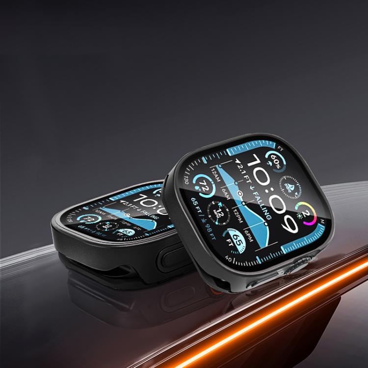 Tempered Film Integrated Aluminum Watch Case, For Apple Watch Ultra 4 / 3 / 2 / 1 49mm