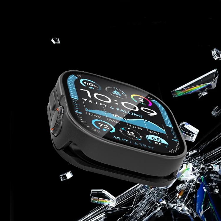 Tempered Film Integrated Aluminum Watch Case, For Apple Watch Ultra 4 / 3 / 2 / 1 49mm