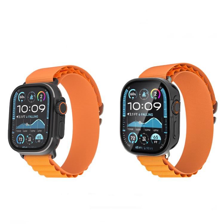 Tempered Film Integrated Aluminum Watch Case, For Apple Watch Ultra 4 / 3 / 2 / 1 49mm