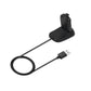 Magnetic watch charging base with USB-A plug and cable, black