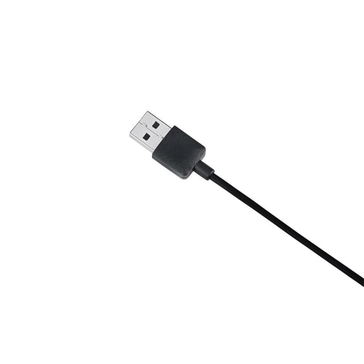USB to charging cable with black connector tip