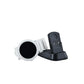 Magnetic smartwatch charging dock with white watch holder and black base