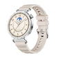 Quick Release Spring Bar Silver Buckle Solid Color Silicone Watch Band, For Huawei Watch GT 6 41mm