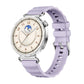 Quick Release Spring Bar Silver Buckle Solid Color Silicone Watch Band, For Huawei Watch GT 6 41mm