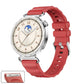 Press Button Quick Release Silver Buckle Solid Color Silicone Watch Band, For Huawei Watch GT 6 41mm