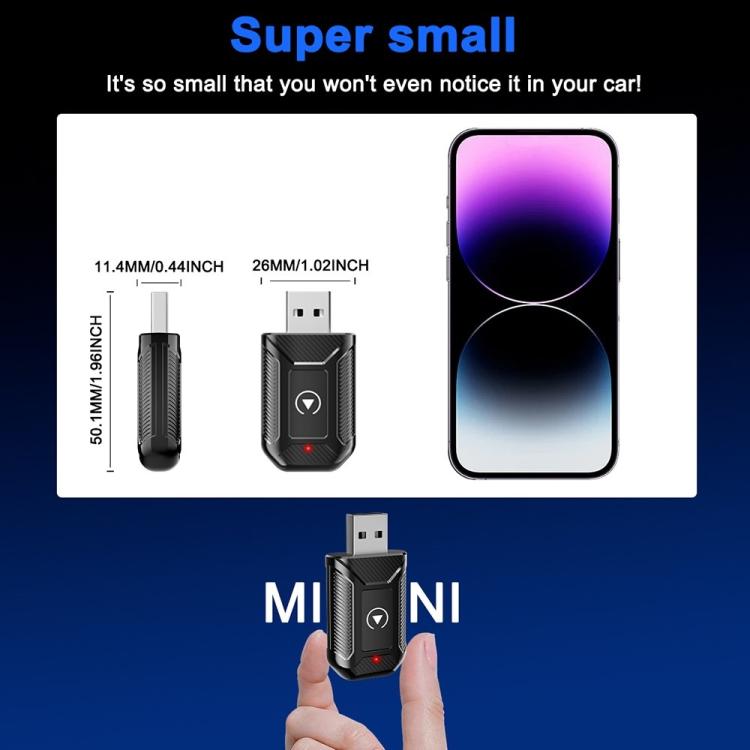 M30 For CarPlay / Android Auto Upgrade Compatible 2 in 1 AI Box Wireless Car Adapter, M30