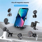 Set of magnetic phone holders with circular mounts and black phone cradle clips