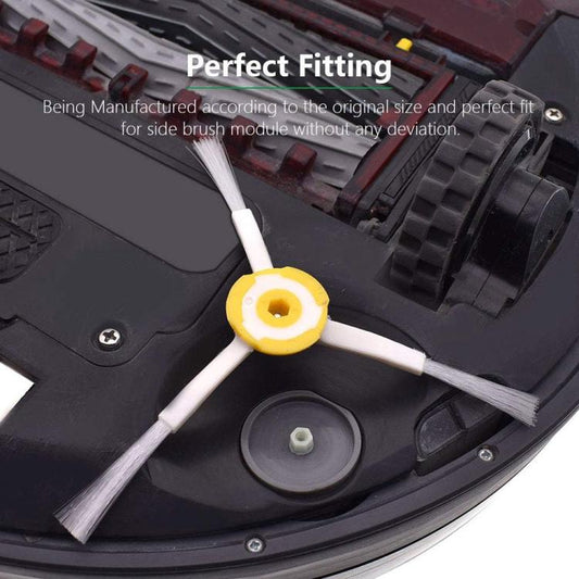 JUNSUNMAY 6pcs Sweeper Triangle Side Brush for iRobot Roomba 800 / 900 Series, Triangle Side Brush