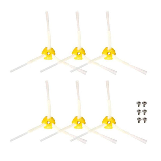 JUNSUNMAY 6pcs Sweeper Triangle Side Brush for iRobot Roomba 800 / 900 Series, Triangle Side Brush