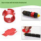 Red brush cleaning tool for sweeping roller brush, with cleaning attachment