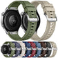Quick Release Press Button Composite Nylon Fluorinerubber Watch Band, 22mm