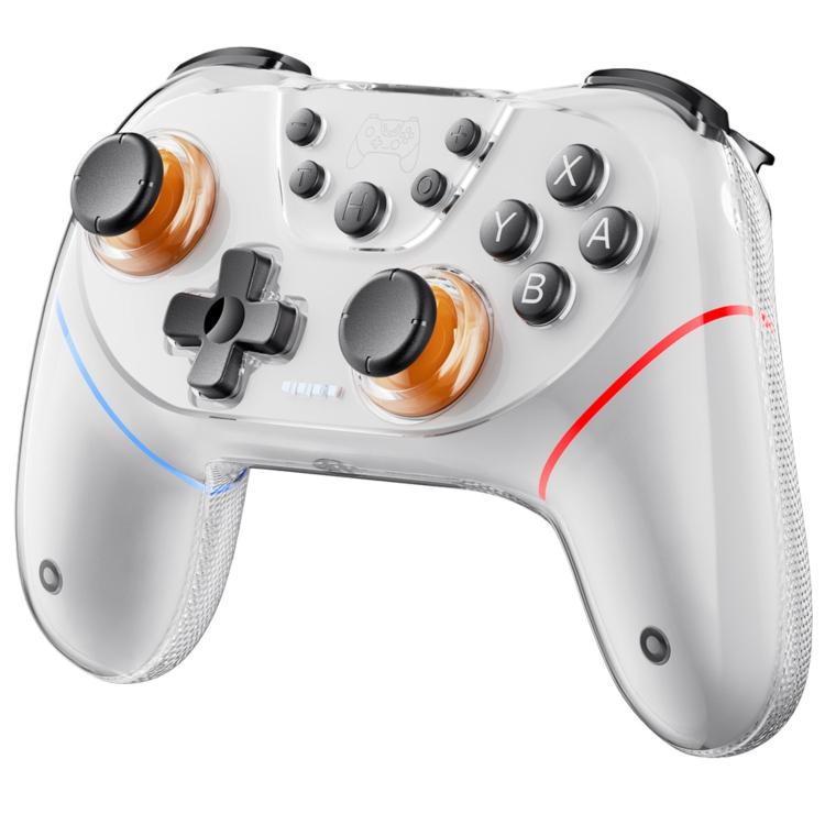 White game controller with dual hall joysticks and ABXY buttons with trigger grips