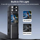 Clip-on video recorder with built-in fill light for clearer images in low light