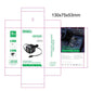 Car charger box packaging with icons and printed product details for retractable fast charging