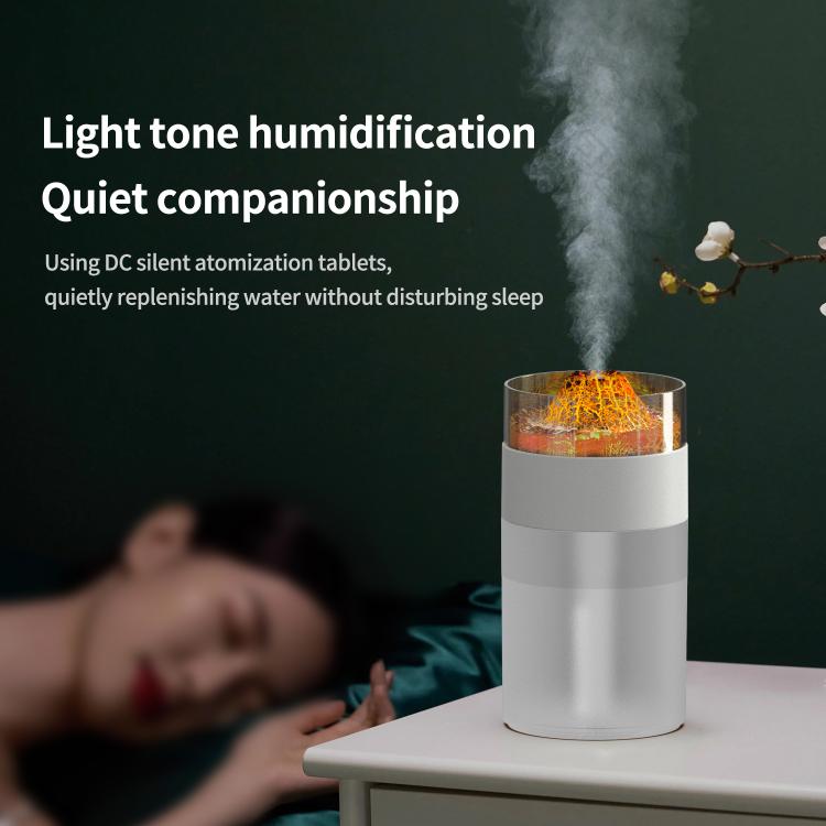 Simulated Volcano 7-Color Ambient Light Humidifier, Simulated Volcano