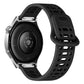 Press Button Quick Release Hollow Reverse Buckle Silicone Watch Band, 20mm, 22mm