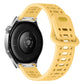 Press Button Quick Release Hollow Reverse Buckle Silicone Watch Band, 20mm, 22mm