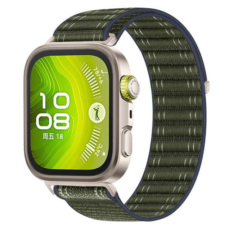 Wave Texture Woven Nylon Hook And Loop Fastener Watch Band, For Huawei Watch Fit 5 / Fit 5 Pro / Fit 4
