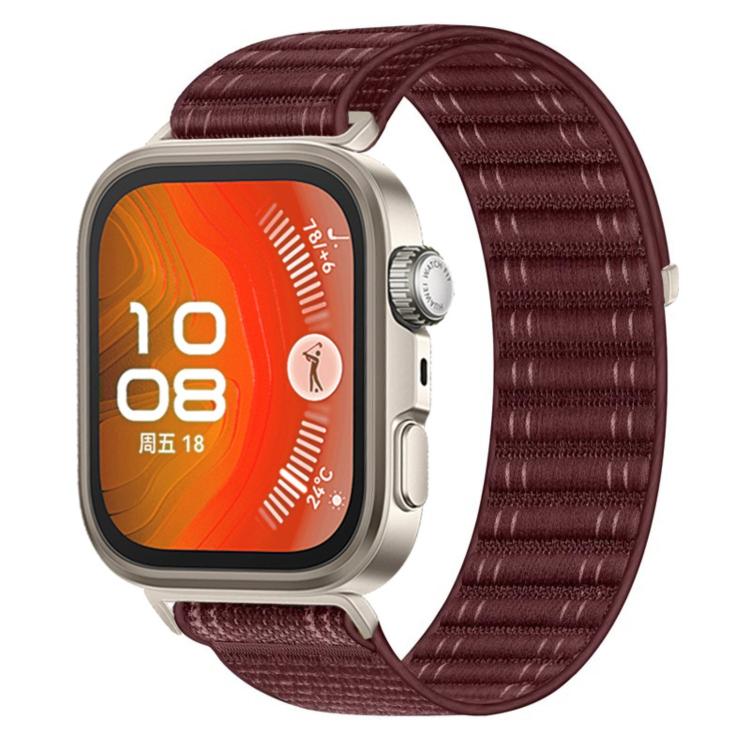 Wave Texture Woven Nylon Hook And Loop Fastener Watch Band, For Huawei Watch Fit 5 / Fit 5 Pro / Fit 4
