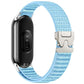 Parachute Buckle Mountain Pattern Woven Nylon Metal Tip Watch Band, For Xiaomi Smart Band 11 / 10 / 9 / 8