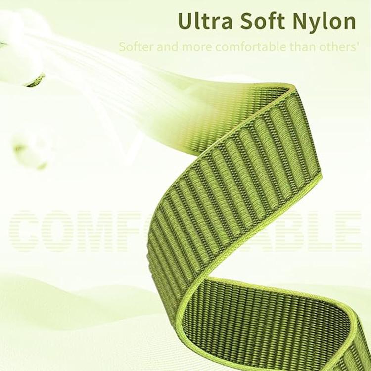 Parachute Buckle Mountain Pattern Woven Nylon Metal Tip Watch Band, For Xiaomi Smart Band 11 / 10 / 9 / 8