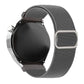 Diagonal Striped D-ring Buckle Nylon Elastic Watch Band, 22mm, 20mm