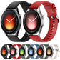 Grain Textured Solid Color Silicone Watch Band, 22mm