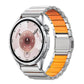 Norman Magnetic Buckle Titanium Metal Silicone Watch Band, 22mm