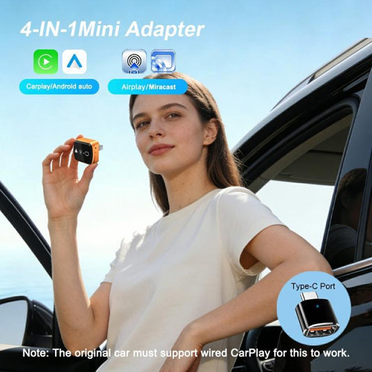 M71 Auto Wired to Wireless Converter 4 in 1 Smart Screen Mirroring Adapter AirPlay / Miracast, M71