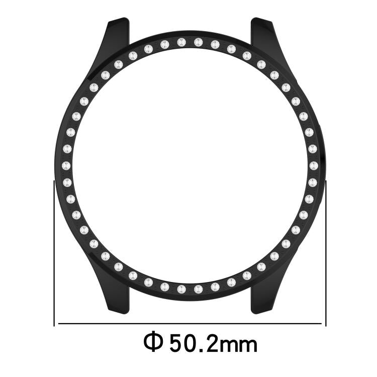 Single Row Diamond Half Coverage Hollow PC Watch Protective Case, For Xiaomi Watch 5