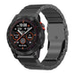 Safety Buckle Single Bead Silicone Titanium Alloy Watch Band, For Garmin 26mm, For Garmin 22mm