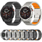 Safety Buckle Single Bead Silicone Titanium Alloy Watch Band, For Garmin 26mm, For Garmin 22mm