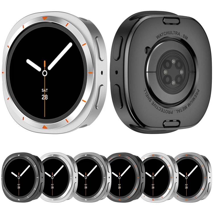 Metal Frame PC Back Cover Watch Protective Case, For Galaxy Watch9 / 8 44mm, For Galaxy Watch9 / 8 40mm