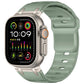 Customised Step-Style Solid Colour Silicone Watch Band, For Apple Watch 49mm / 46mm / 45mm / 44mm