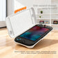 White hard-shell Switch case with ridged anti-slip texture, open clamshell design