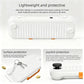 White hard-shell Switch case, thin ridged protective shell with anti-slip texture